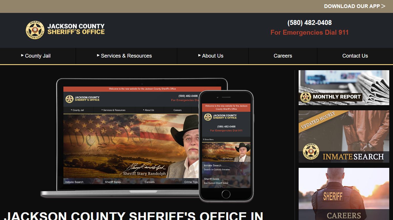 Jackson County Sheriff's Office in Altus, OK, Unveils New Website